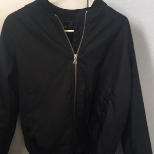 Black bomber jacket